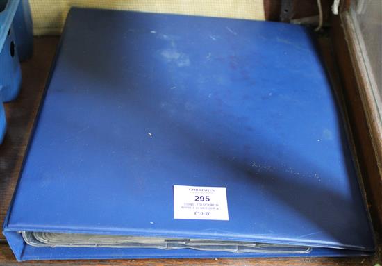 Coins:  folder with approx 40 Victoria & later half crown, pennies and 3 penny pieces